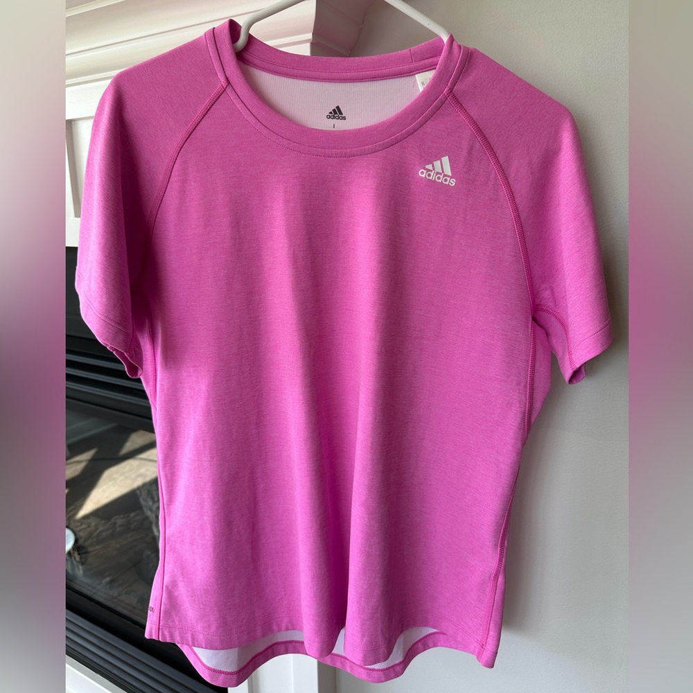 Adidas Dri-fit Pink T-Shirt- like new!